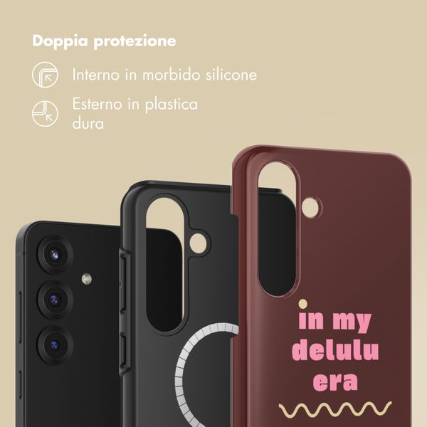 Selencia Cover posteriore Vivid con MagSafe Samsung Galaxy S25 - Delulu