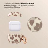 Selencia Cover Sabi stampa pantera Apple AirPods 5 / 4 - Soft Ivory