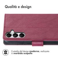 imoshion Cover a libro di Lusso Samsung Galaxy S25 Plus - Bordeaux