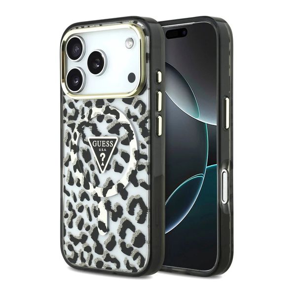 Guess Cover MagSafe Apple iPhone 18 Pro Max / 17 Pro Max - Leopard Black