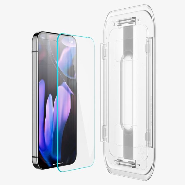 Spigen Vetro temperato GLAStR EZ Fit, confezione da 2 + Applicatore Google Pixel 9 / 9 Pro / 10 / 10 Pro