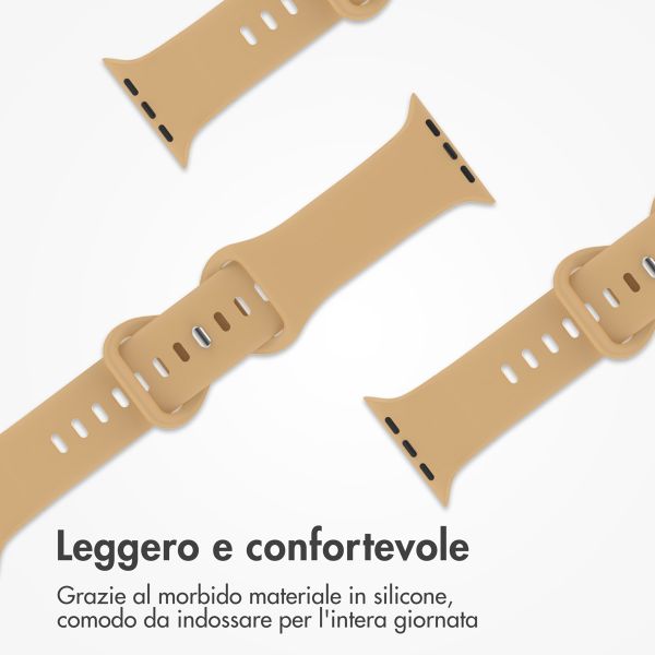 imoshion Cinturino in silicone⁺ Apple Watch | 44/45/46/49 mm - Taglia M/L - Walnut
