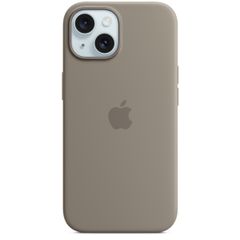 Apple Cover Posteriore in Silicone con MagSafe Apple iPhone 15 - Clay