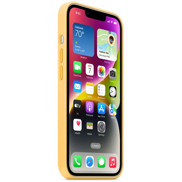 Apple Cover Posteriore in Silicone con MagSafe Apple iPhone 14 - Sunglow
