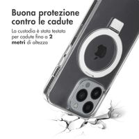 Accezz Cover con anello e supporto con MagSafe Apple iPhone 13 Pro - Trasparente