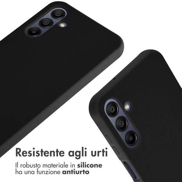 imoshion Cover in Silicone con Cordino Samsung Galaxy A15 (5G/4G) - Nero