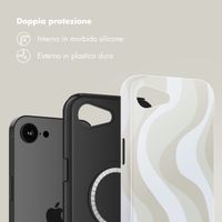 Selencia Cover posteriore Vivid con MagSafe Apple iPhone 17e / 16e - Desert Waves Beige