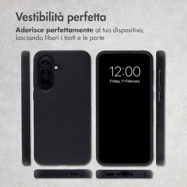 Accezz Cover Posteriore Resistente con MagSafe Samsung Galaxy A37 (5G) - Nero