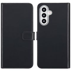 Selencia Cover a libro in vera pelle Samsung Galaxy A26 - Nero