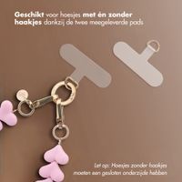 Selencia Cover trasparente con ganci + laccetto da polso Lova Apple iPhone 17e / 16e - Cotton Candy