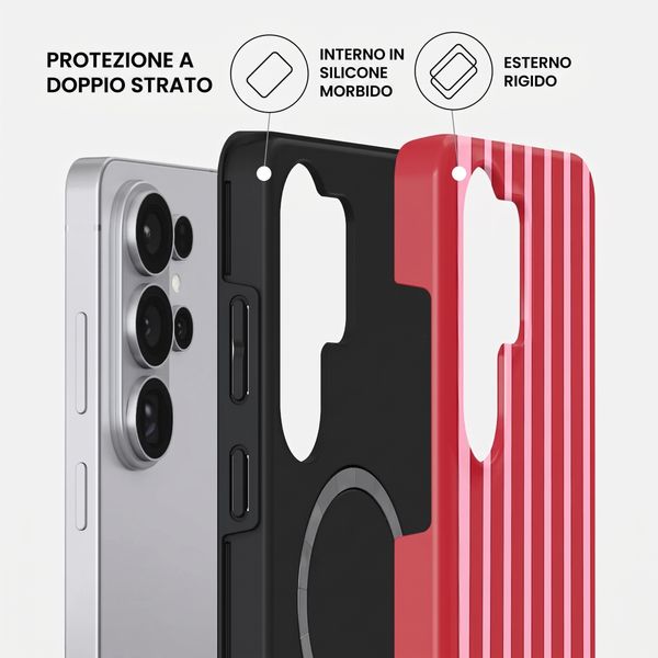 Burga Cover Posteriore Resistente con MagSafe Samsung Galaxy S26 Ultra - Strawberry Jam