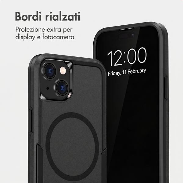 imoshion Cover posteriore con MagSafe Apple iPhone 15 - Nero