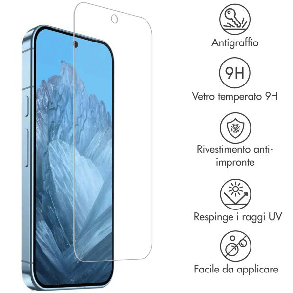 Accezz Vetro temperato, confezione da 2 Google Pixel 9 / 9 Pro / 10 / 10 Pro