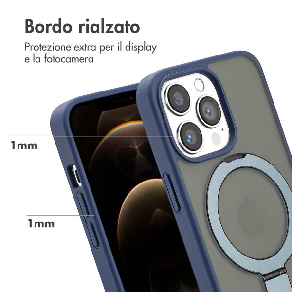 Accezz Cover con anello e supporto con MagSafe Apple iPhone 13 Pro - Blu