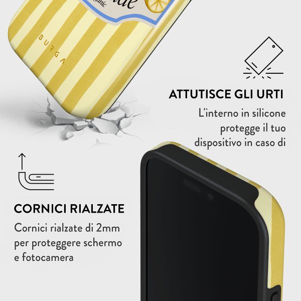 Burga Cover Posteriore Resistente con MagSafe Apple iPhone 16 - Frizzante