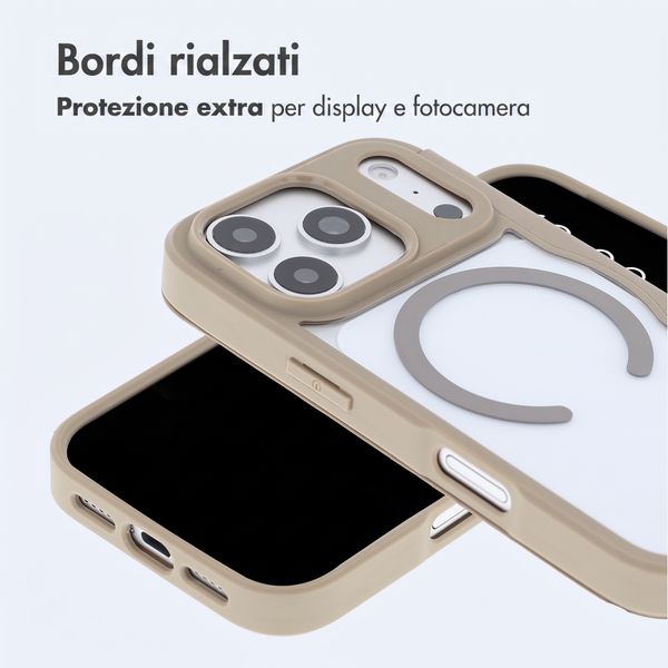 imoshion Bookcase trasparente con MagSafe Apple iPhone 18 Pro / 17 Pro - Beige