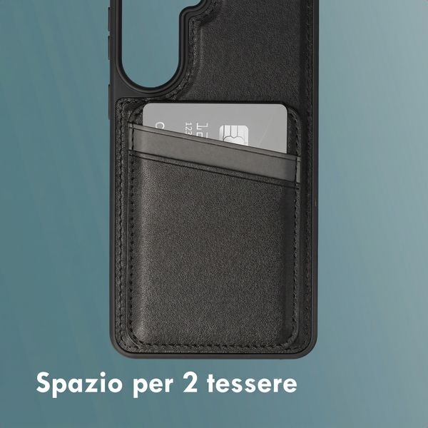 imoshion Cover Posteriore con Porta Carte e supporto Samsung Galaxy S26 Plus - Nero