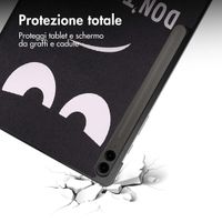 imoshion Cover Trifold Design Samsung Galaxy Tab S10 Plus / Tab S9 FE Plus / Tab S9 Plus - Don't touch