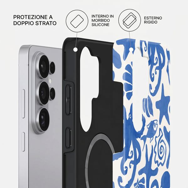 Burga Cover Posteriore Resistente con MagSafe Samsung Galaxy S26 Ultra - Nera