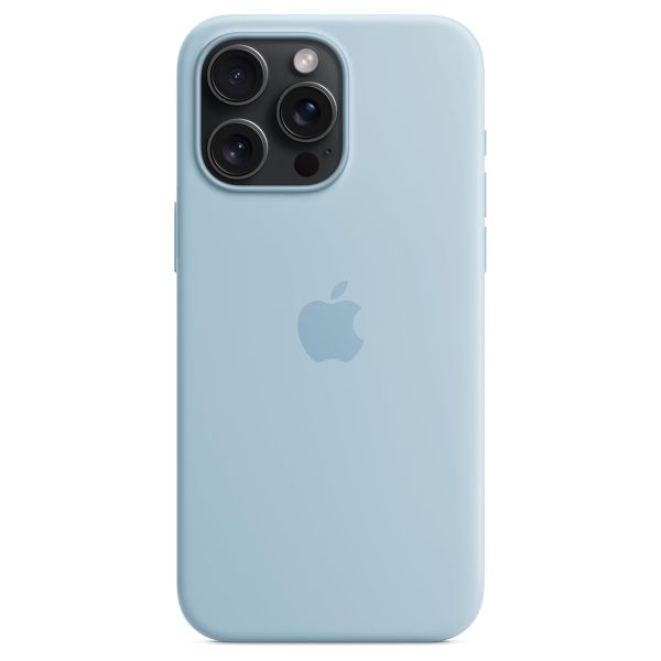 Apple Cover Posteriore in Silicone con MagSafe Apple iPhone 15 Pro Max - Light Blue