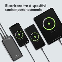 imoshion Powerbank - 27.000 mAh - Quick Charge e Power Delivery - 30W - Nero