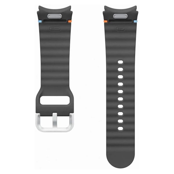 Samsung Cinturino Sport originale Samsung Galaxy Watch 4 / 5 / 6 / 7 / FE (20 mm) - Taglia S/M - Dark Gray