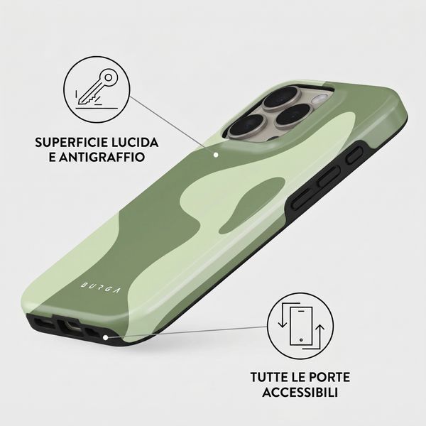 Burga Cover Posteriore Resistente con MagSafe Apple iPhone 16 Pro - No Rush