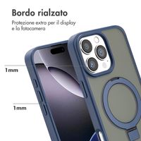 Accezz Cover con anello e supporto con MagSafe Apple iPhone 16 Pro Max - Blu