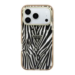 Guess Cover MagSafe Apple iPhone 18 Pro / 17 Pro - Zebra Gold