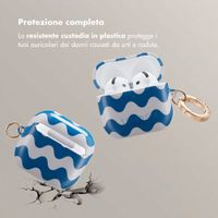 Selencia Cover Vivid  Apple Airpods 4 - Wave Vibes Classic Blue