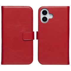 Selencia Cover a libro in vera pelle Apple iPhone 17 - Rosso
