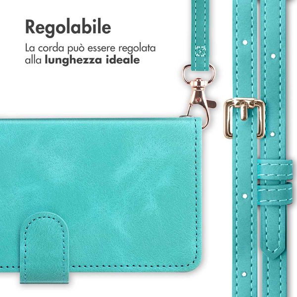 imoshion Cover a libro con Cordino Apple iPhone 17 - Turchese