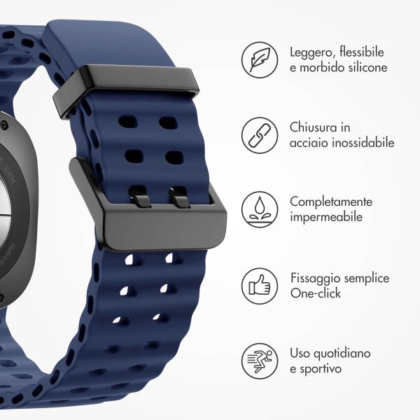 imoshion Cinturino Ocean in silicone Samsung Galaxy Watch Ultra (2024/2025) - Midnight Blue
