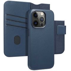Accezz Cover in pelle 2 in 1 con MagSafe Apple iPhone 15 Pro - Nightfall Blue