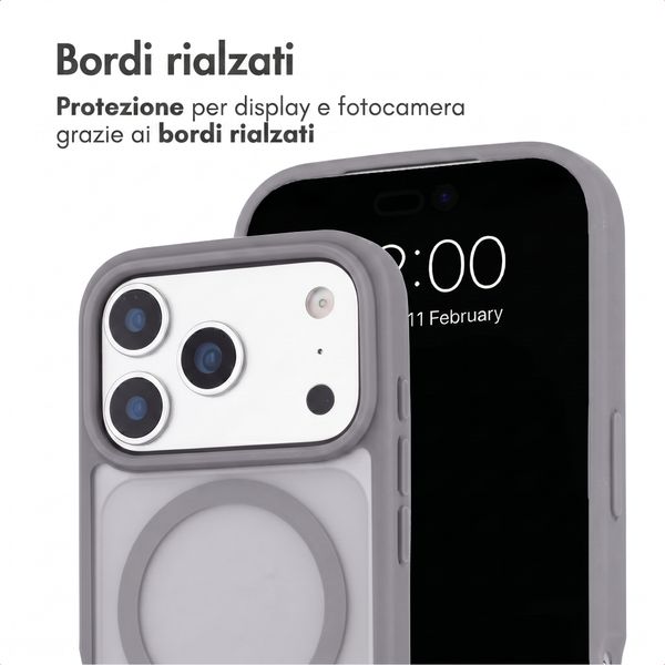 imoshion Cover posteriore Color Guard con MagSafe Apple iPhone 18 Pro / 17 Pro - Grigio