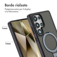 Accezz Cover con anello e supporto con MagSafe Samsung Galaxy S25 Ultra - Nero