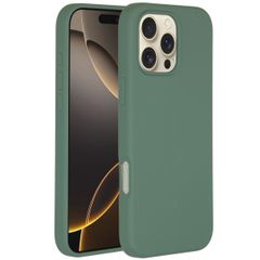 Accezz Cover in silicone liquido con MagSafe Apple iPhone 16 Pro Max - Verde scuro
