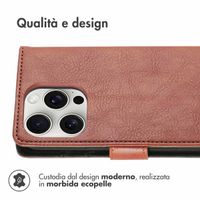 imoshion Cover a libro di Lusso Apple iPhone 16 Pro Max - Marrone