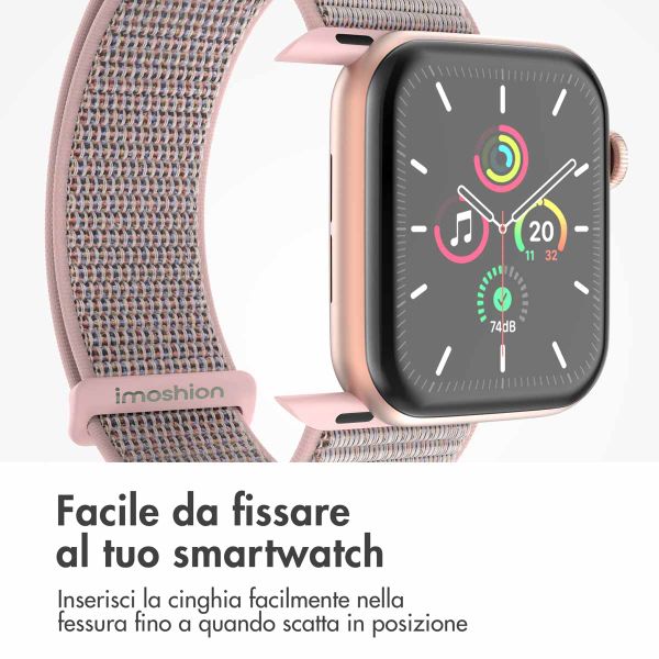 imoshion Cinturino in nylon Apple Watch | 44/45/46/49 mm - Sand Pink