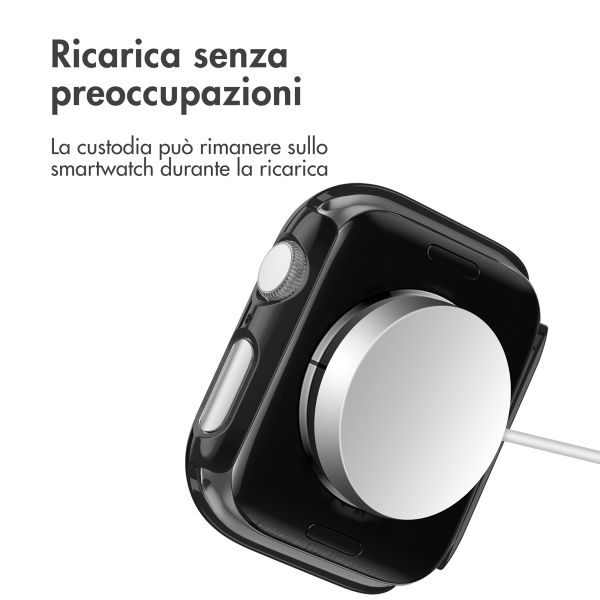imoshion Cover rigida integrale lucida Apple Watch 4 / 5 / 6 / SE - 40 mm - Nero