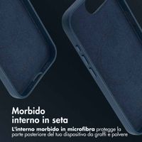 Accezz Cover in Pelle con MagSafe Apple iPhone 17e / 16e - Nightfall Blue