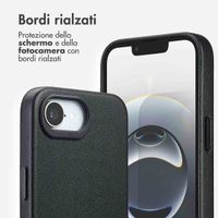Accezz Cover in Pelle con MagSafe Apple iPhone 17e / 16e - Onyx Black