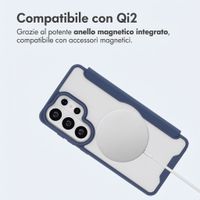 imoshion Bookcase trasparente con MagSafe Samsung Galaxy S26 Ultra - Blu