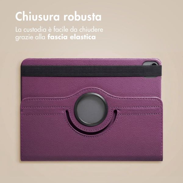 imoshion Cover Girevole a 360° Apple iPad Air 11 pollici (2026) M4 / (2025) M3 / (2024) M2 / Air 5 (2022) / Air 4 (2020) / Pro 11 (2018/2020) - Viola
