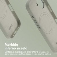 Accezz Cover in Pelle con MagSafe Apple iPhone 17 - Light Grey