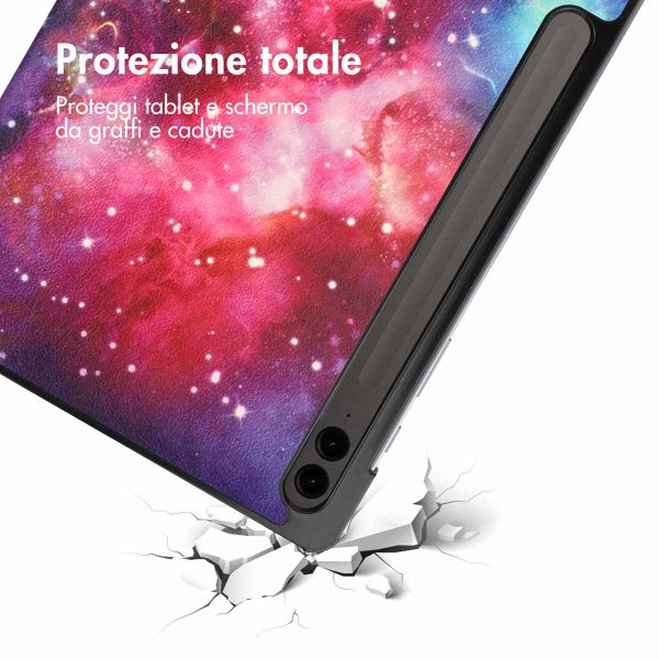 imoshion Cover Trifold Design Samsung Galaxy Tab S10 Plus / Tab S9 FE Plus / Tab S9 Plus - Space
