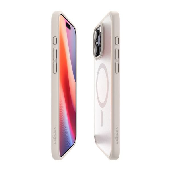 Spigen Cover Posteriore Ultra Ibrida con MagSafe Apple iPhone 16 Pro Max - Frost Natural Titanium