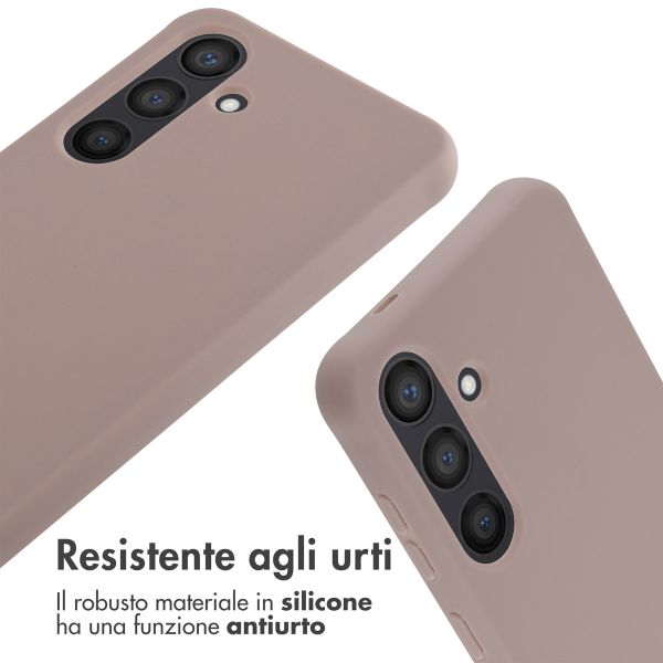 imoshion Cover in Silicone con Cordino Samsung Galaxy S24 - Sand Pink