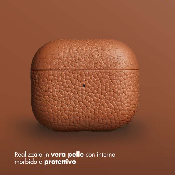 Accezz Cover in vera pelle  Apple Airpods 3 - Cognac