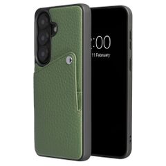 Selencia Cover posteriore Riva con portacarte Samsung Galaxy S26 - Sage Green